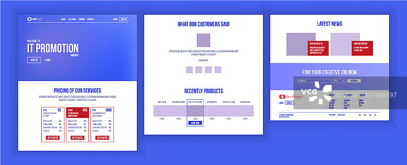 网站设计模板图片素材