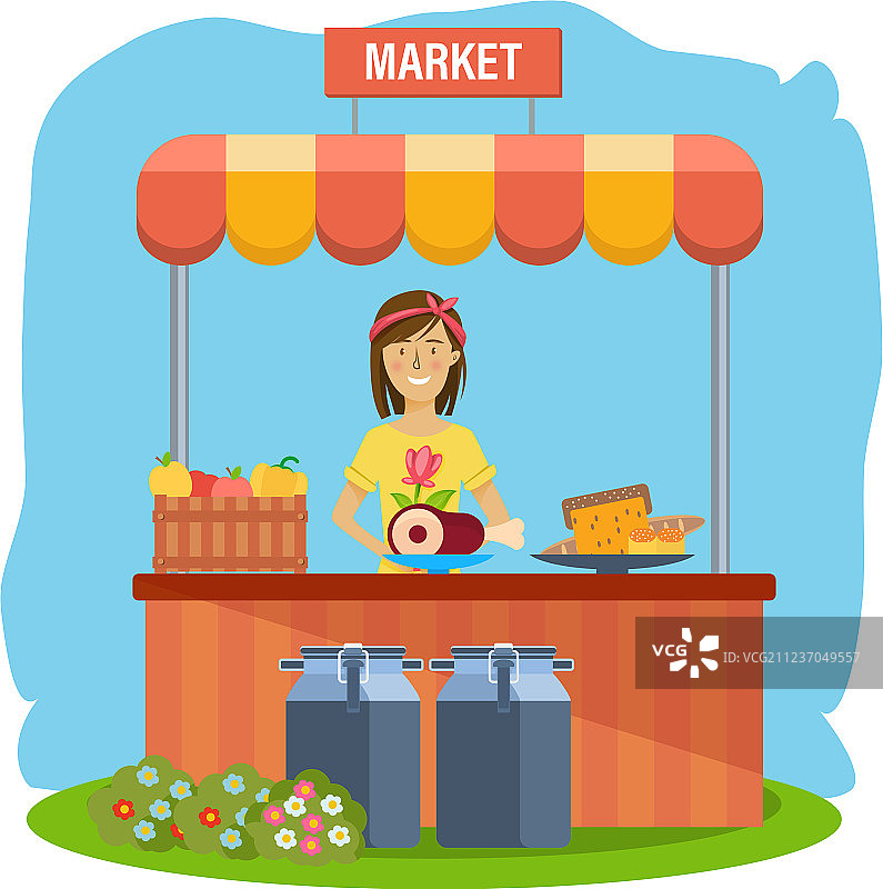 农业耕作购物收银员销售图片素材