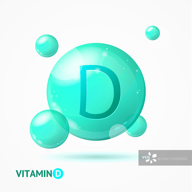 3D维生素D背景卡图片素材
