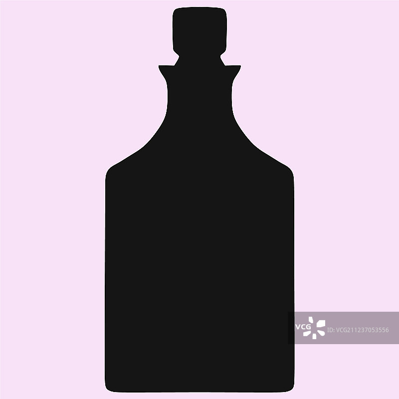 水晶醒酒器轮廓图片素材