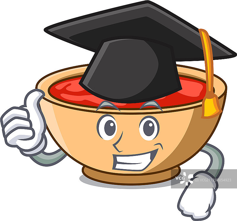 毕业番茄汤卡通形象图片素材