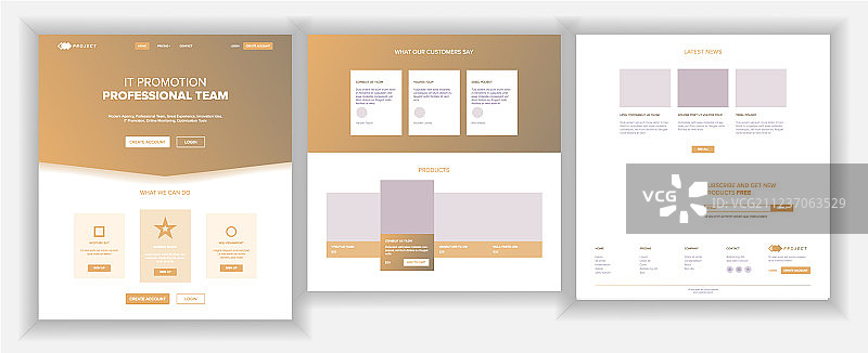 主要网页设计网站业务图片素材