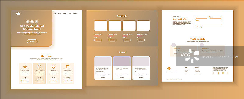 网站设计模板图片素材