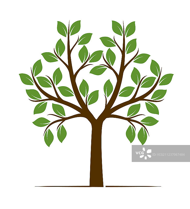 彩色树形图片素材