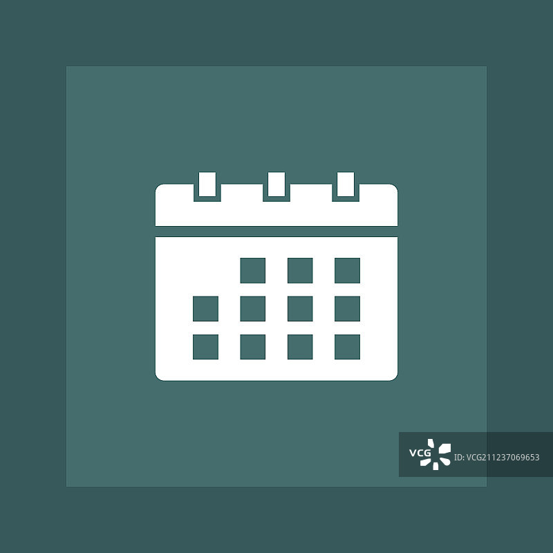 简约日历图标图片素材
