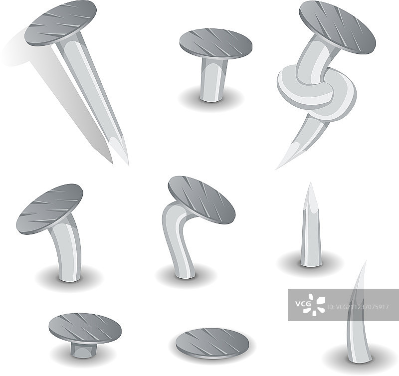 卡通美甲套装图片素材