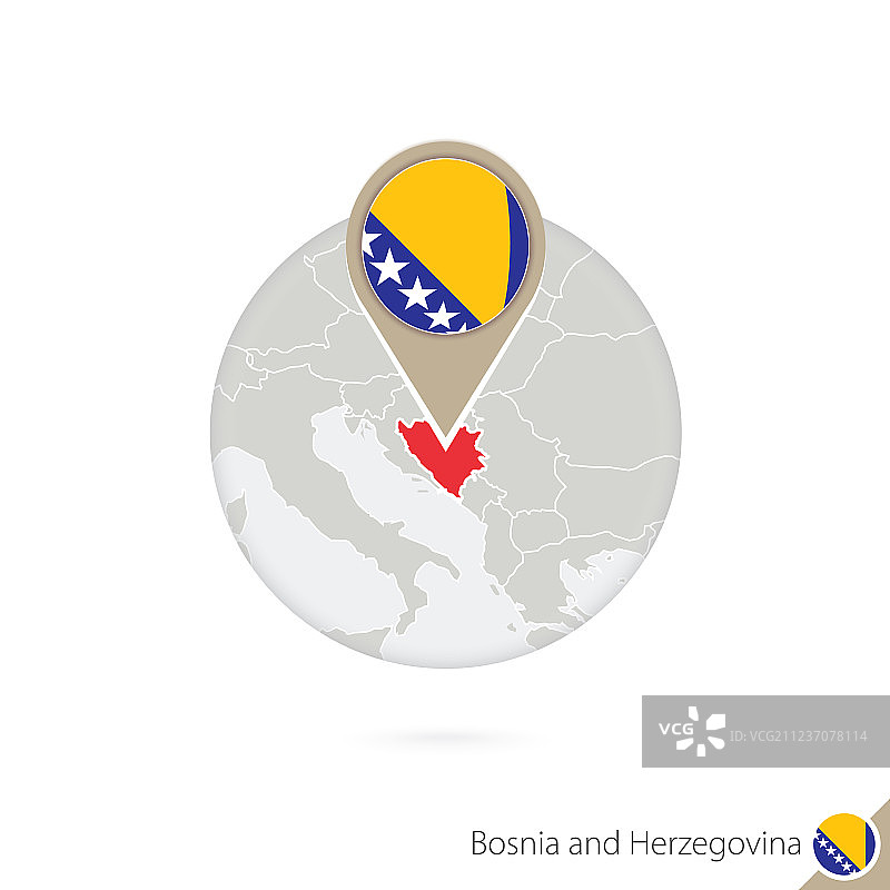 圆形波黑地图与国旗图片素材