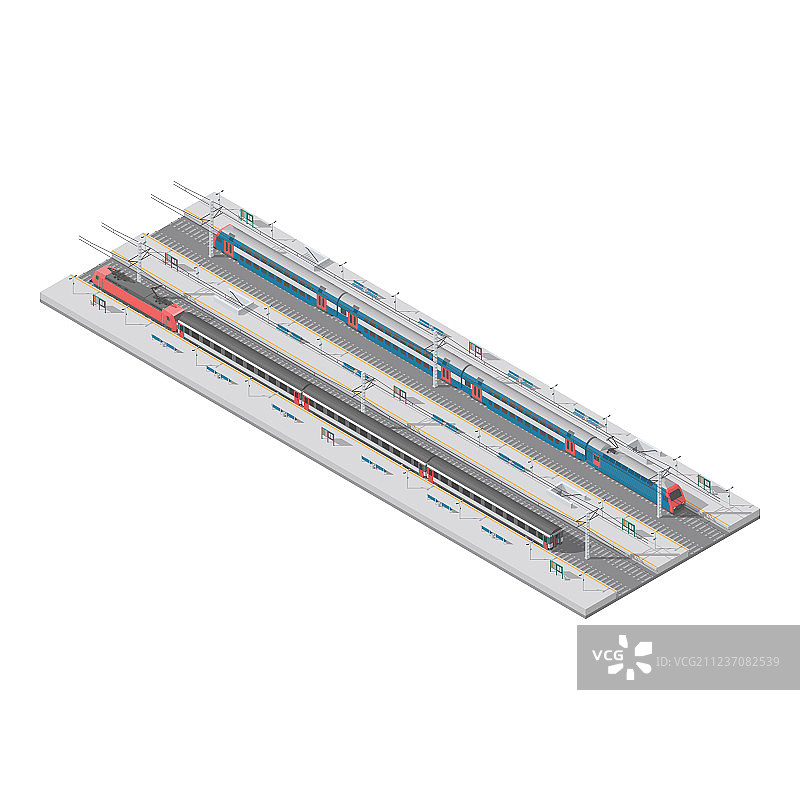 信息图表元素：乘客站台图片素材