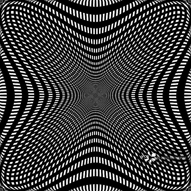 抽象网格线条扭曲变形图片素材