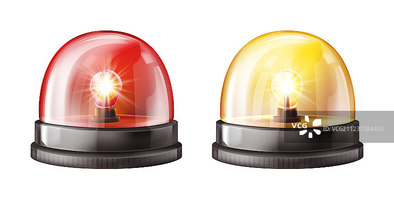 警报器彩色灯光3D图片素材