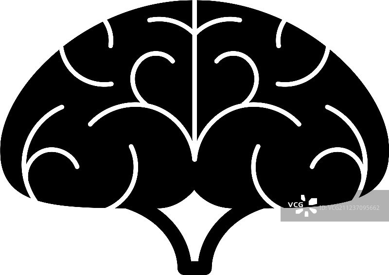 大脑图标，简约风格图片素材
