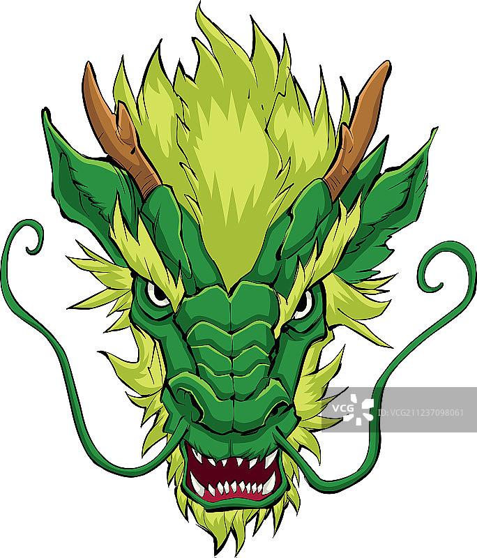 绿色龙头图片素材