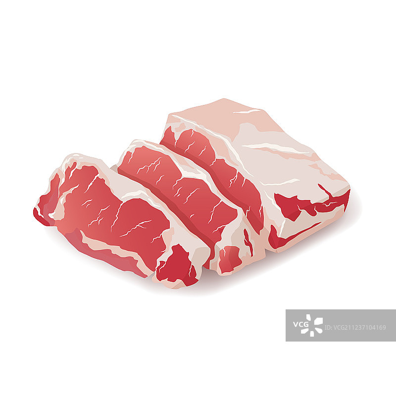 新鲜大理石牛肉牛排图片素材