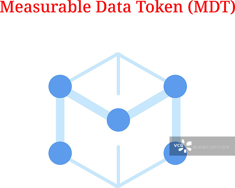 可测量数据令牌MDT标志图片素材