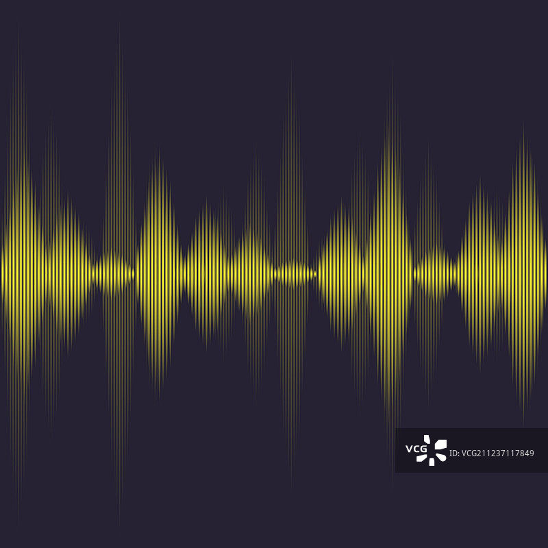 黄色声波图片素材