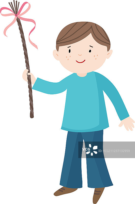 微笑儿童复活节邀请贺卡图片素材