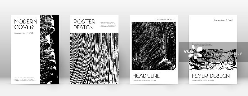 极简手册封面页设计模板图片素材