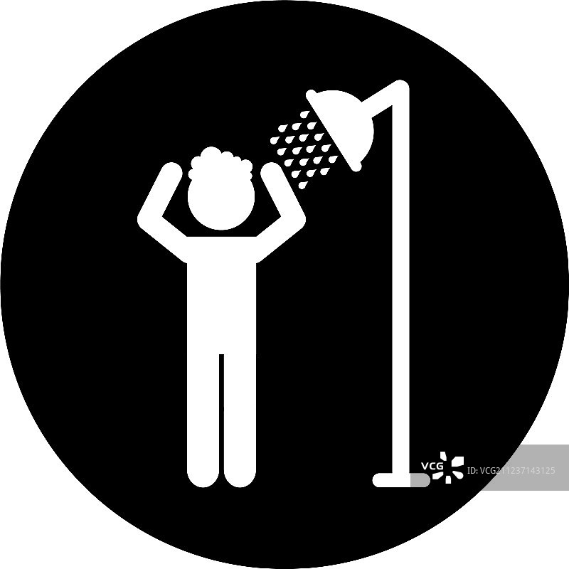 清新沐浴隔离图标图片素材