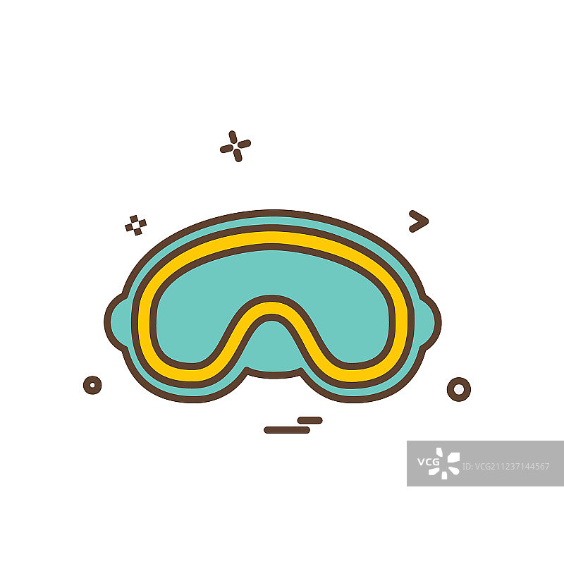 潜水镜图标设计图片素材
