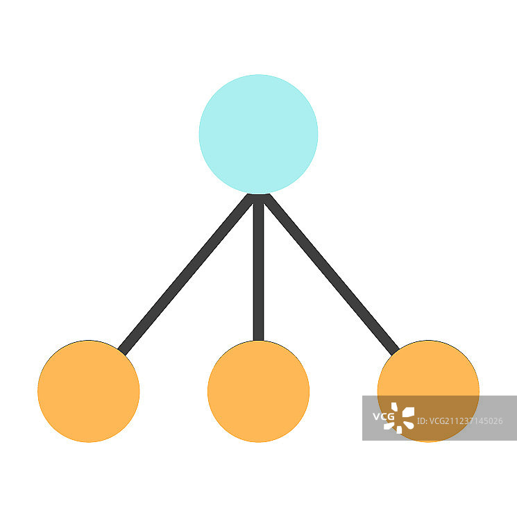 区块链节点图标图片素材