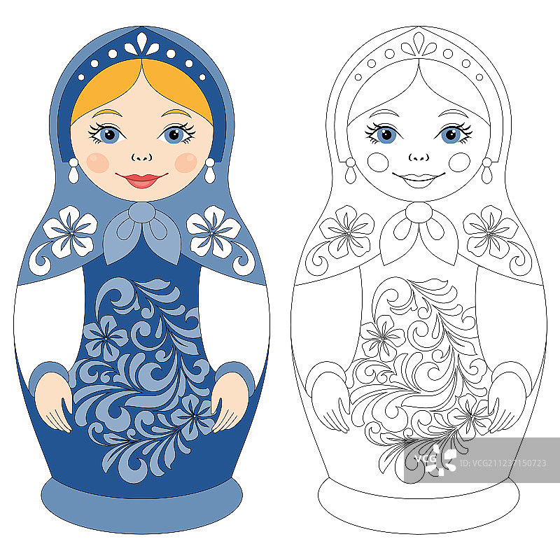 俄罗斯套娃图片素材