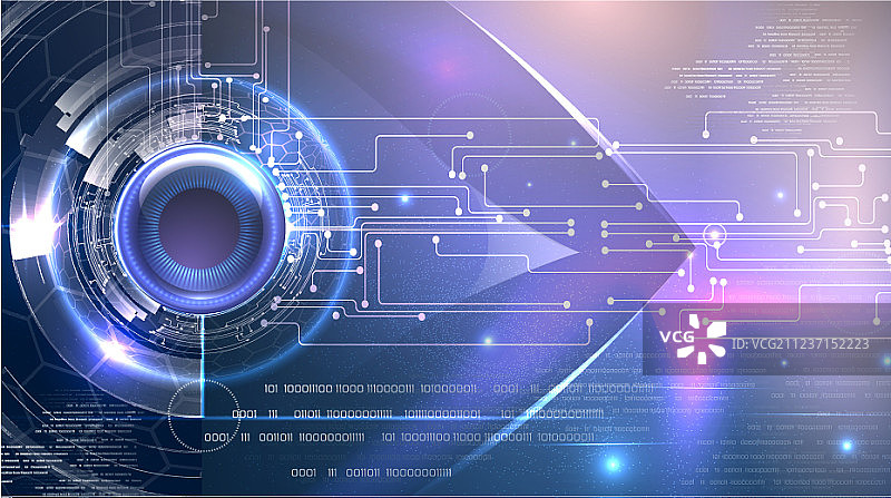 未来主义网络眼睛主题背景图片素材