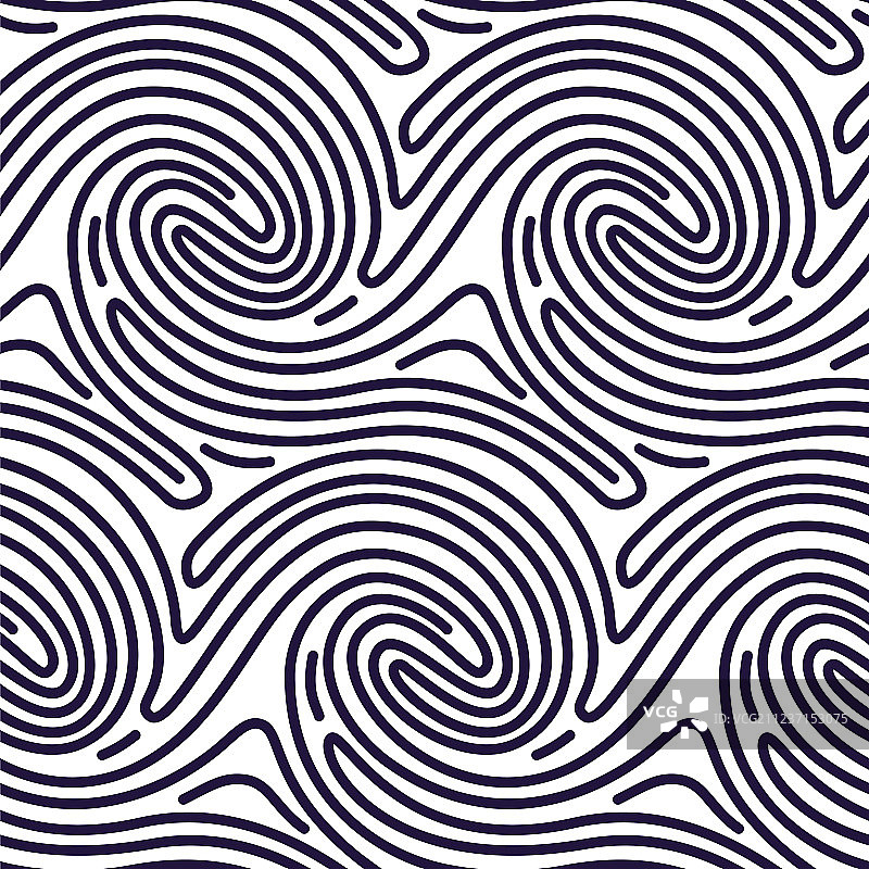 指纹风格的曲线无缝图案图片素材