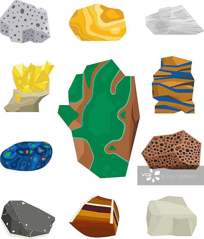 半宝石和矿物图片素材