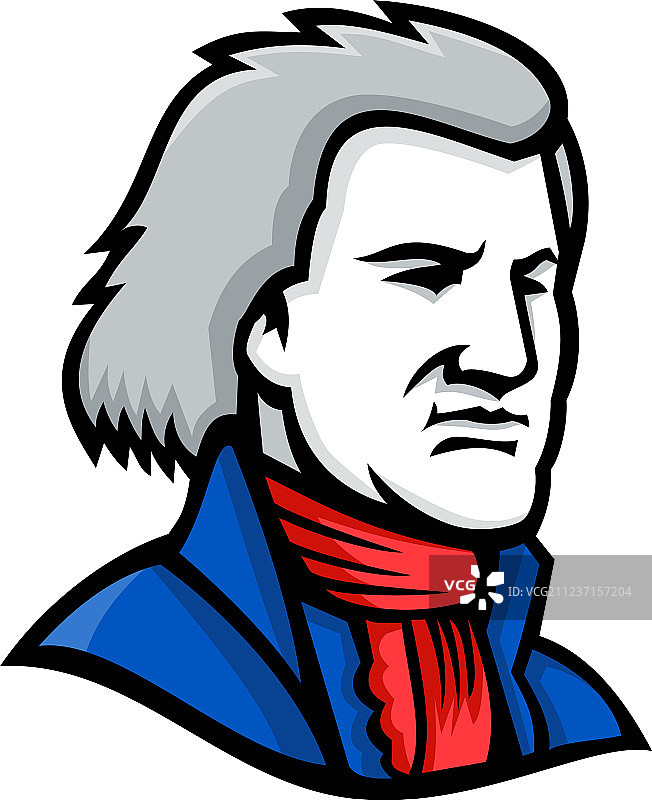 托马斯·杰斐逊吉祥物图片素材