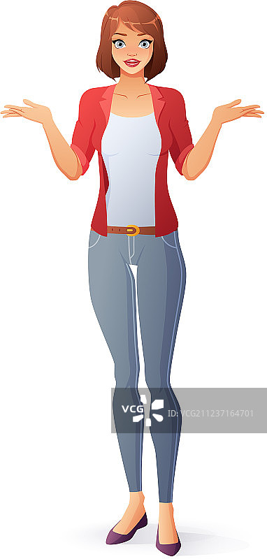 女人耸肩图片素材