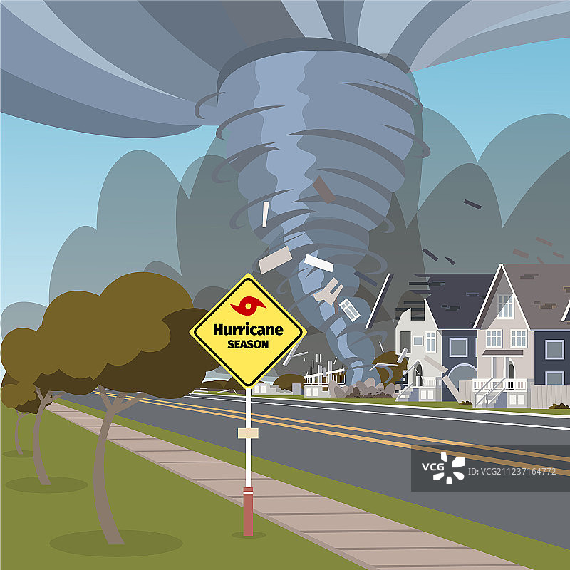 破坏性飓风图片素材