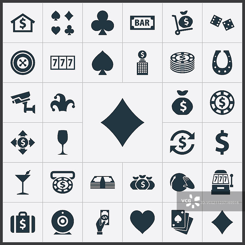 一组简单的图标元素图片素材