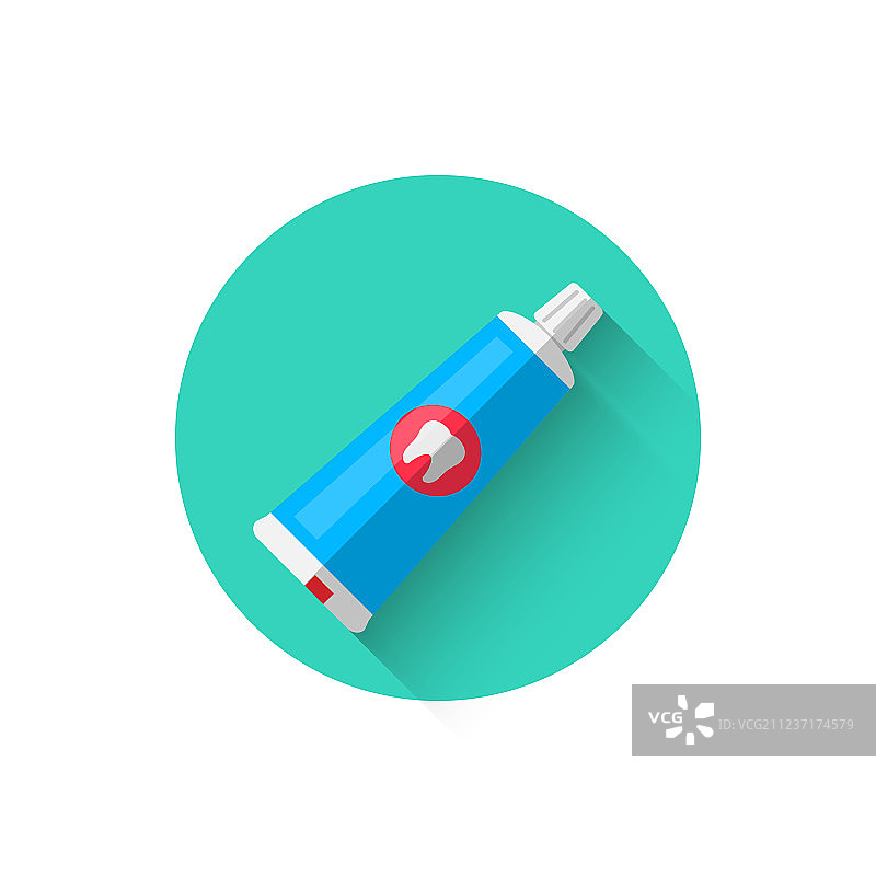 扁平风格牙膏图标图片素材