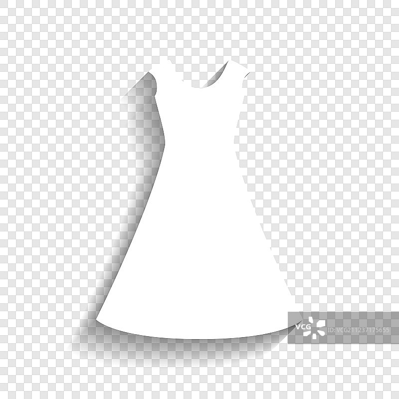 白色长裙标志图标图片素材