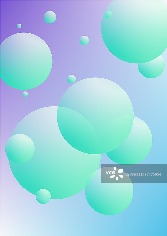 带有圆形形状的流体海报图片素材