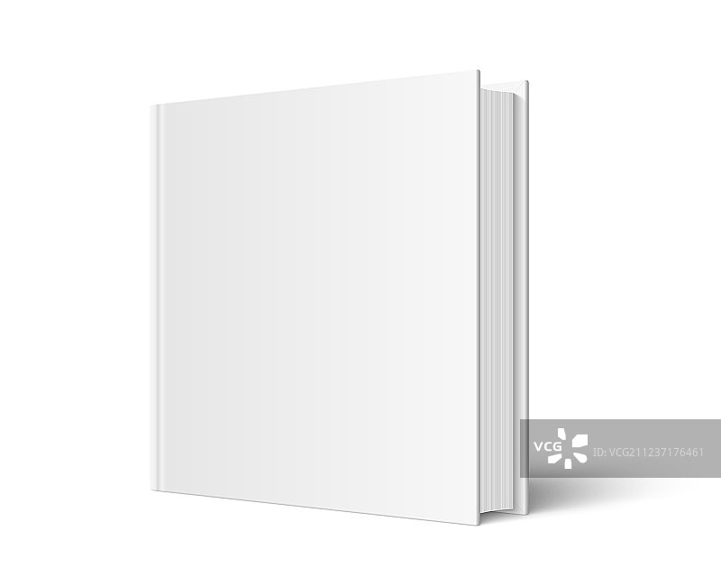 已关闭的方形精装书模型图片素材