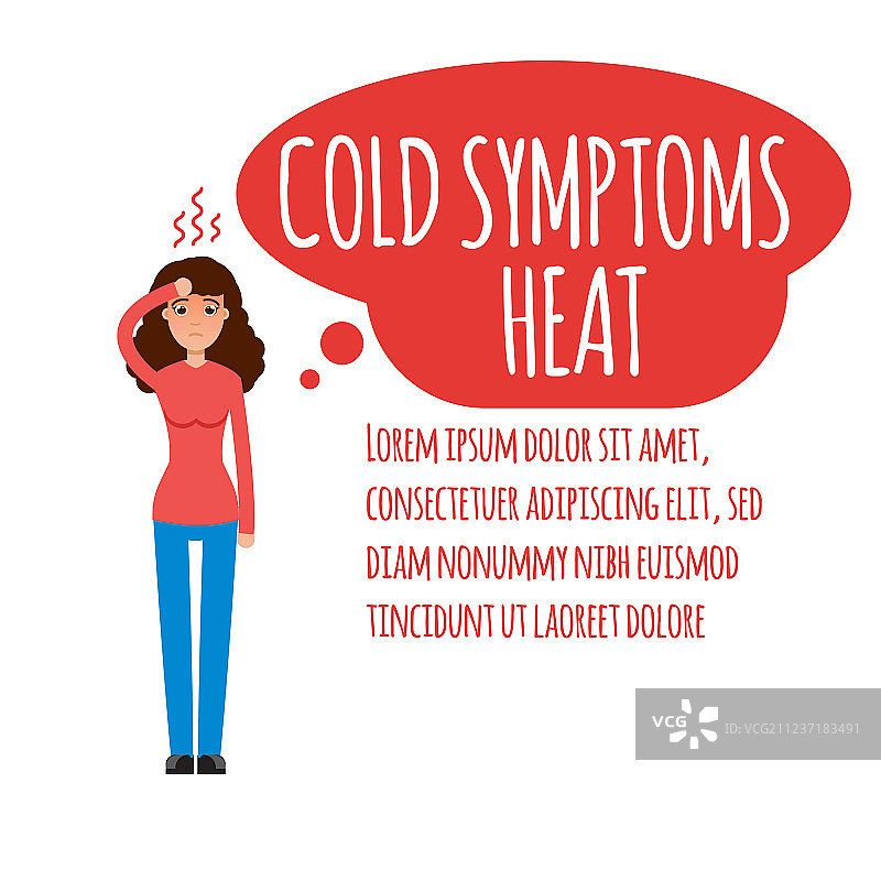 普通感冒或季节性流感图片素材