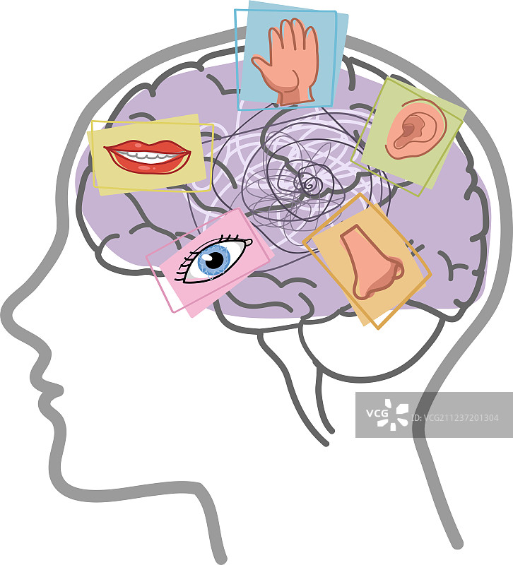 大脑五感失调图片素材