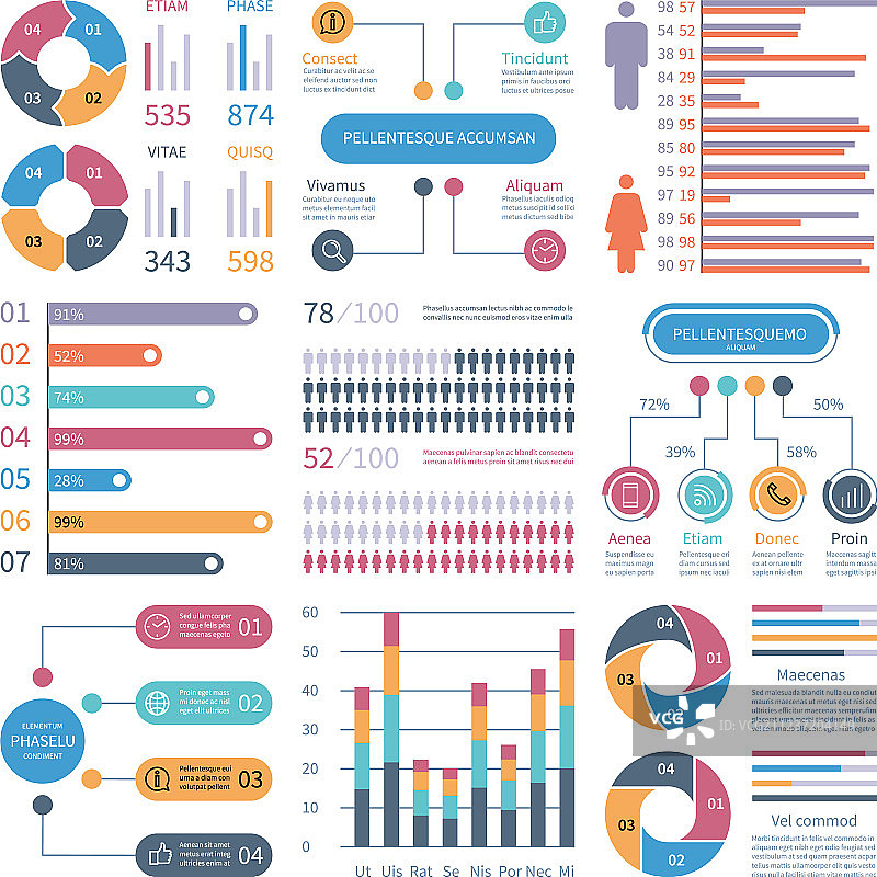 信息图表业务图表流程图片素材