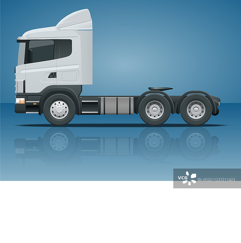 卡车拖拉机或半挂车货运图片素材