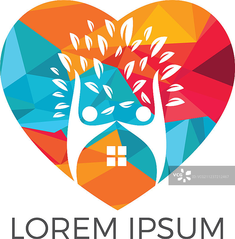 家庭与温馨的家概念设计图片素材