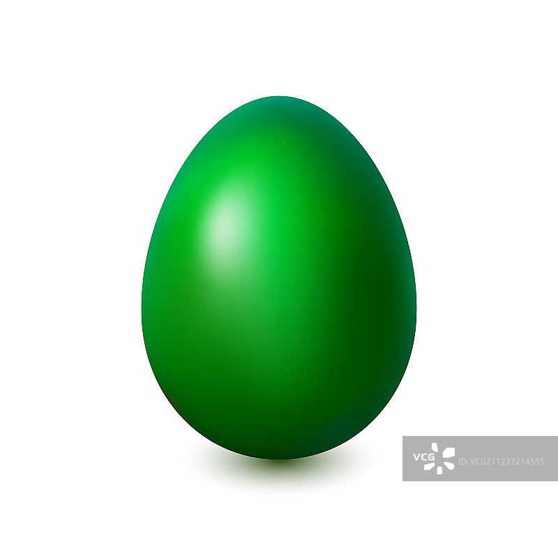 白色背景上的酸绿色复活节彩蛋图片素材
