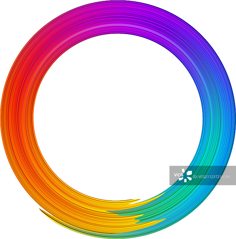 彩色渐变笔触光谱图片素材