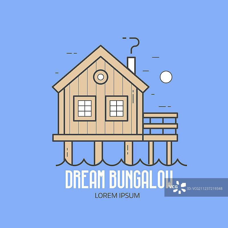 梦想平房酒店标志图片素材