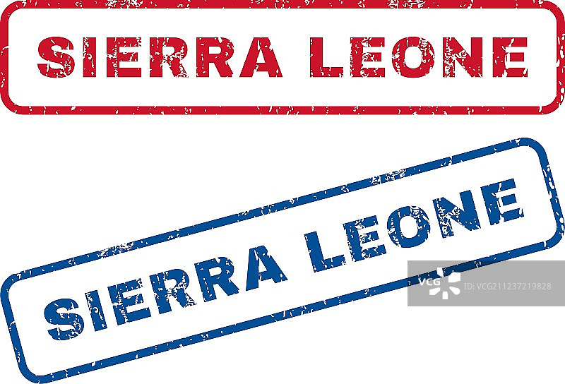 塞拉利昂橡胶印章图片素材