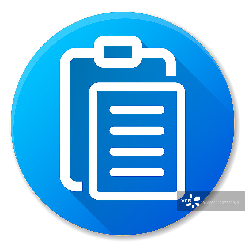 报告蓝色圆形图标设计图片素材