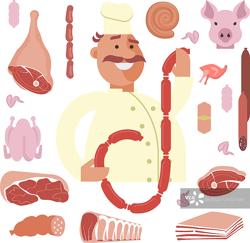 屠夫人物形象图片素材