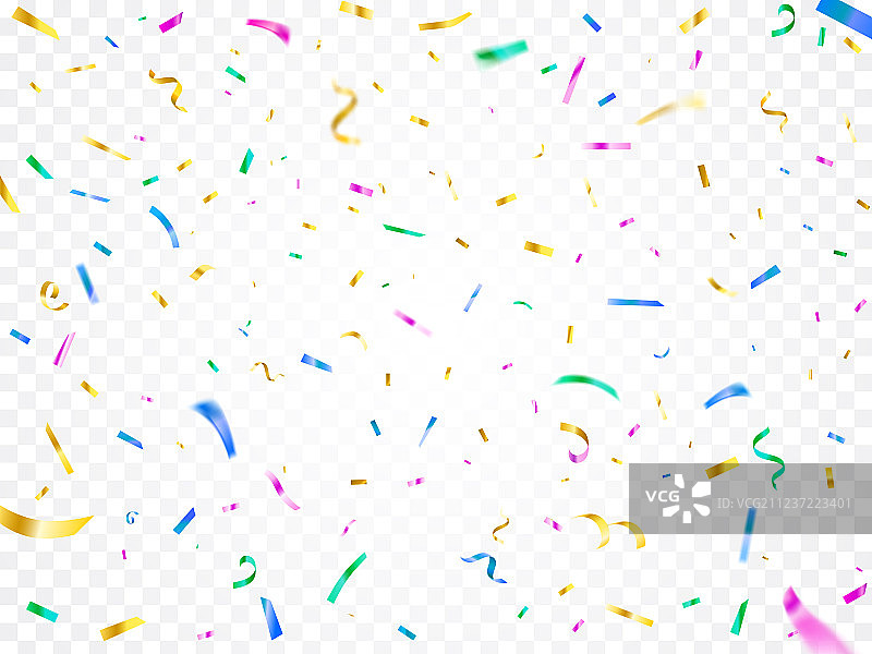 圣诞节日彩色纸屑图片素材