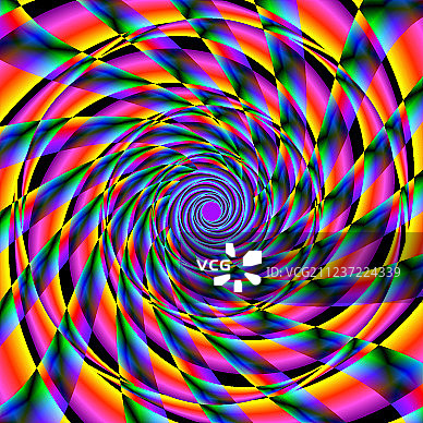 鲜艳的旋转形状图片素材