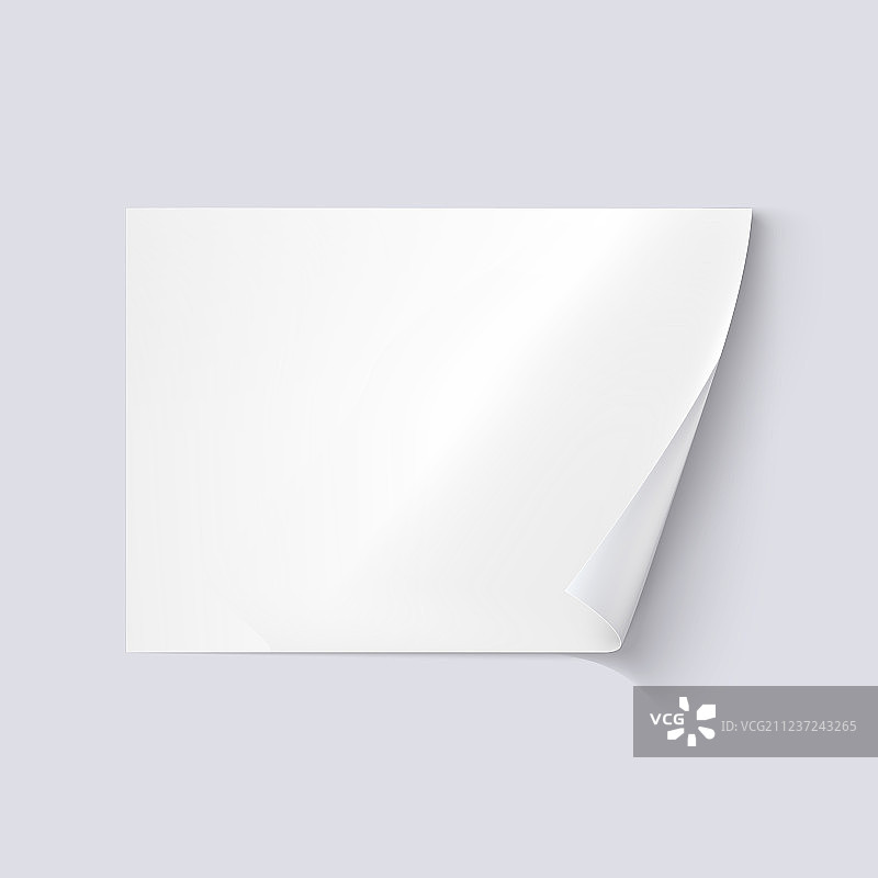 白色背景上的白纸图片素材